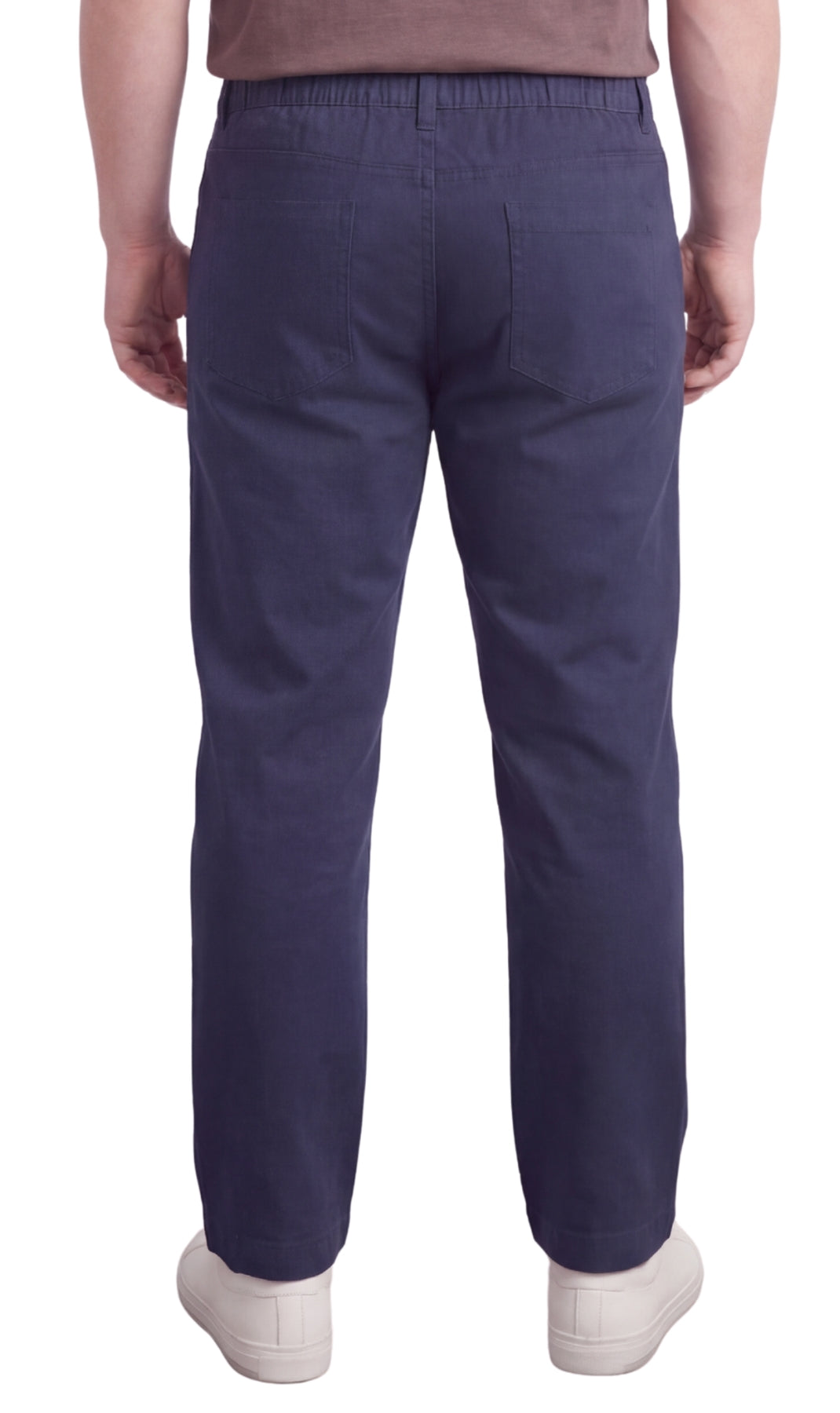 Men’s Lightweight Casual Elastic Waist Pull-On Jeans – Denim &amp; Twill Pants with Easy Fit